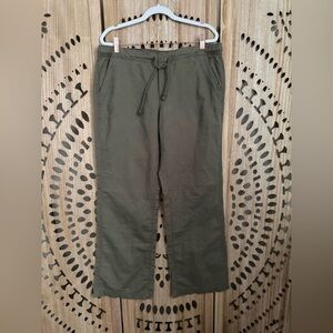 Eddie Bauer Pull On Linen Blend Pants